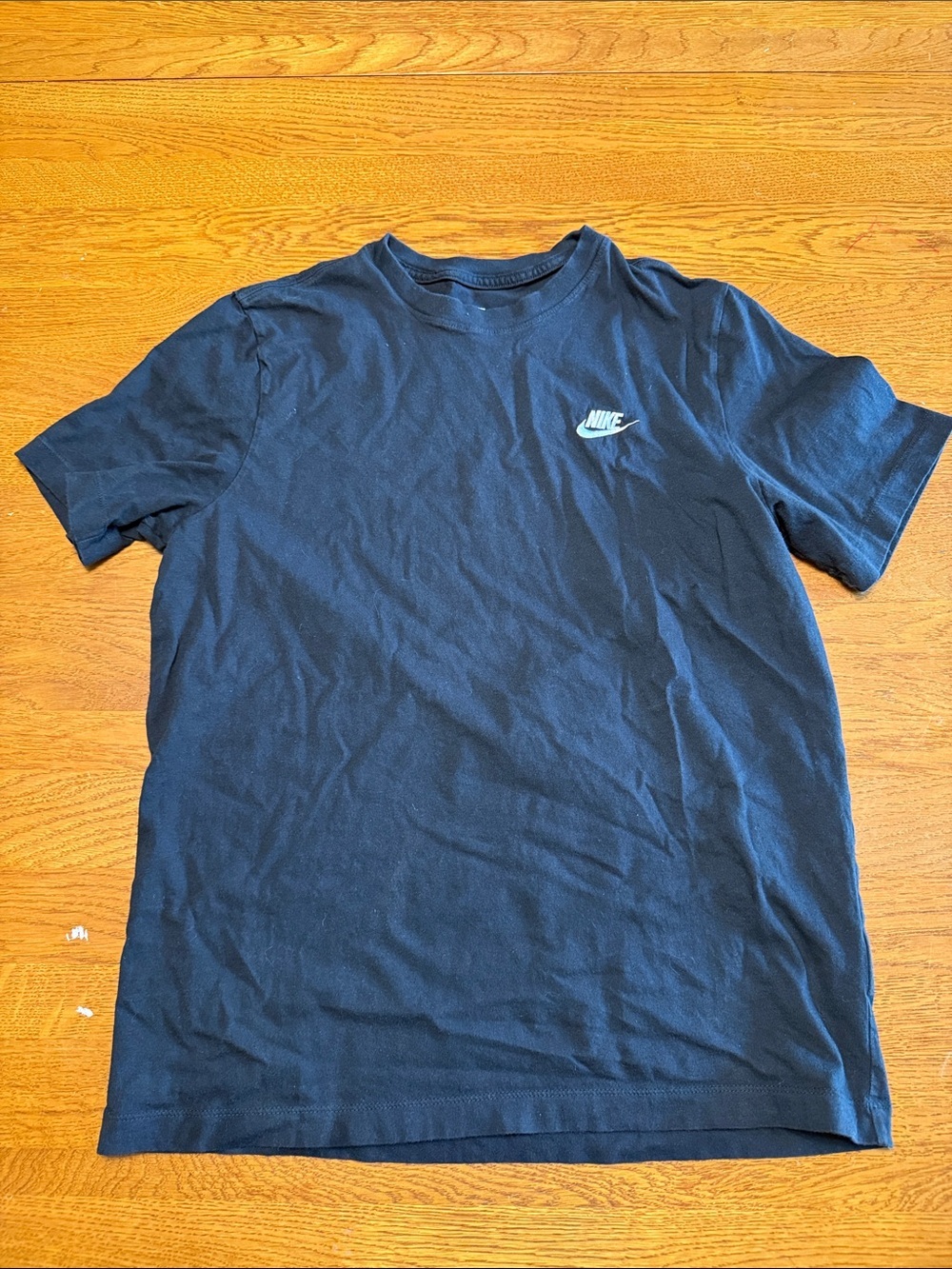 Nike Short-Sleeve Crewneck Tee in Black with Chest Logo